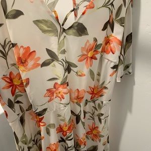White Chiffon Floral dress
